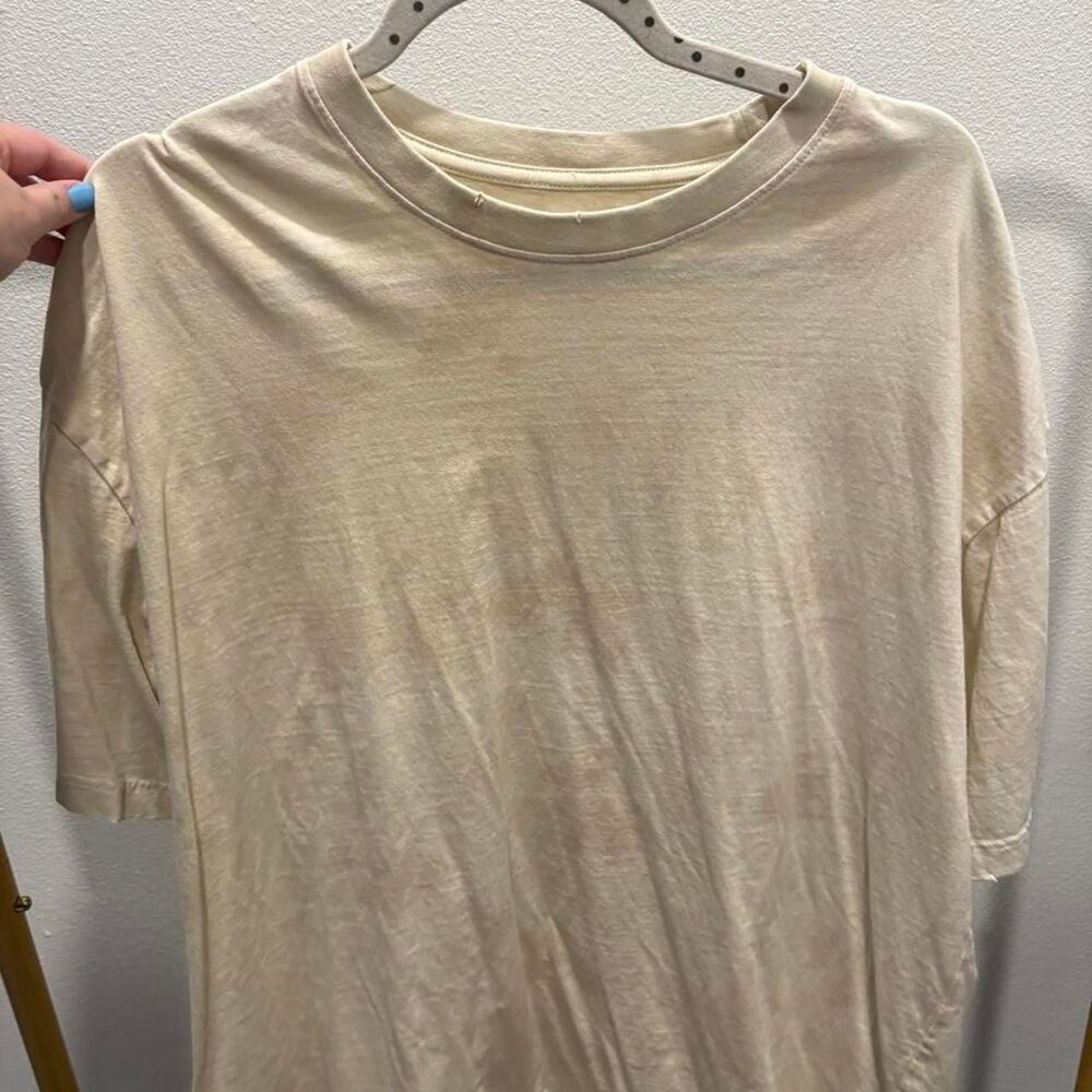 Rsq Men's Cream and Yellow T-shirt